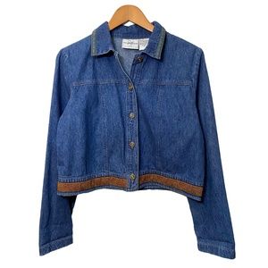 Cropped Women’s Boho Denim Jacket